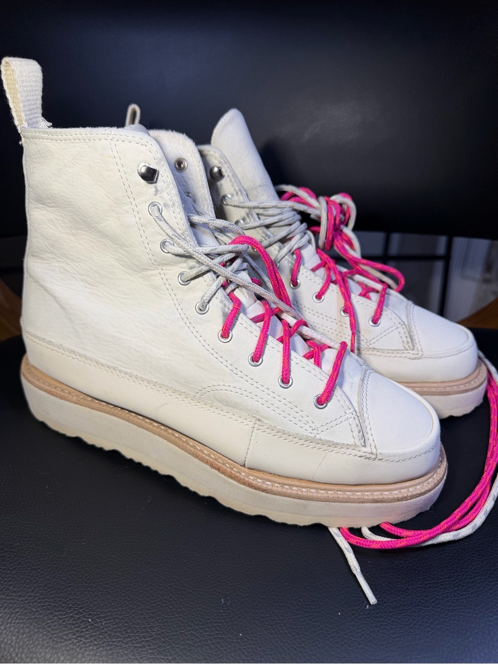 Converse Chuck Taylor Crafted Boot HI Egret Ivory Women's Shoes Size 8